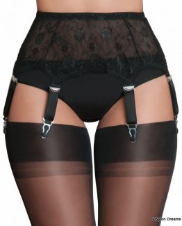 6 Strap All Lace Suspender Belt
